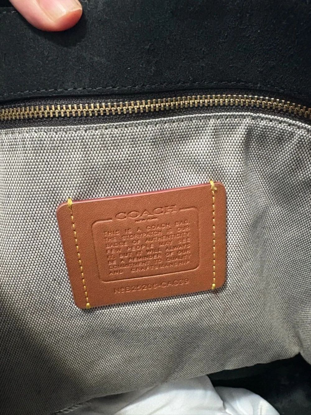 Coach North Tote Black NWOT SLIGHTLY FLAWED